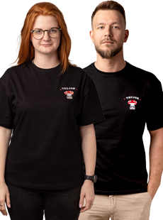 Koszulka z haftem TRUJOK- uniseks
