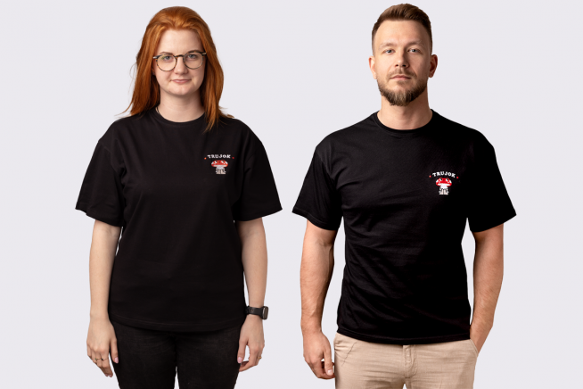 Koszulka z haftem TRUJOK- uniseks
