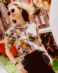 Ślonsko koszula we rajzowy pattern