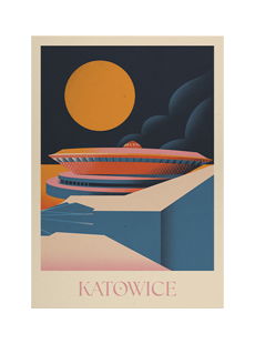 Plakat Katowice ilustracja