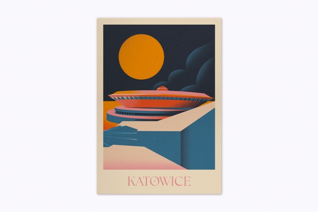 Plakat Katowice ilustracja