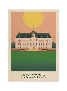 Plakat Pszczyna ilustracja
