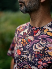 Koszulka uniseks grziby pattern