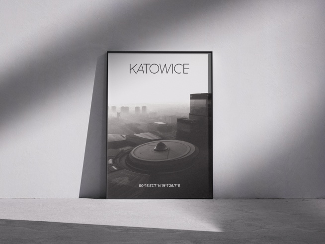 Plakat Katowice BW - Limitowany