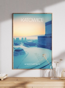Plakat Katowice Kolor - Limitowany