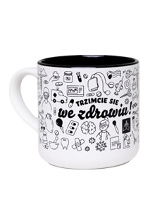 Kubek Trzimcie sie we zdrowiu! - pattern