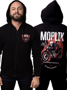 Bluza moplik zapinano na rajfynszlos