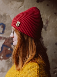 Mycka ze przypinkom emaliowanom Ślonsk - czerwono