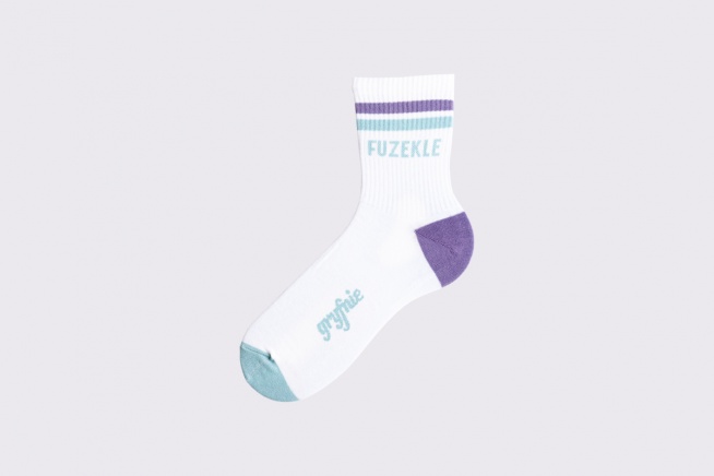 Fuzekle fioletowo - zielone