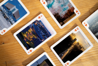 Karty do szpilanio we ślonski landszafty