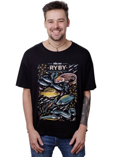 Koszulka Ida na ryby czorno