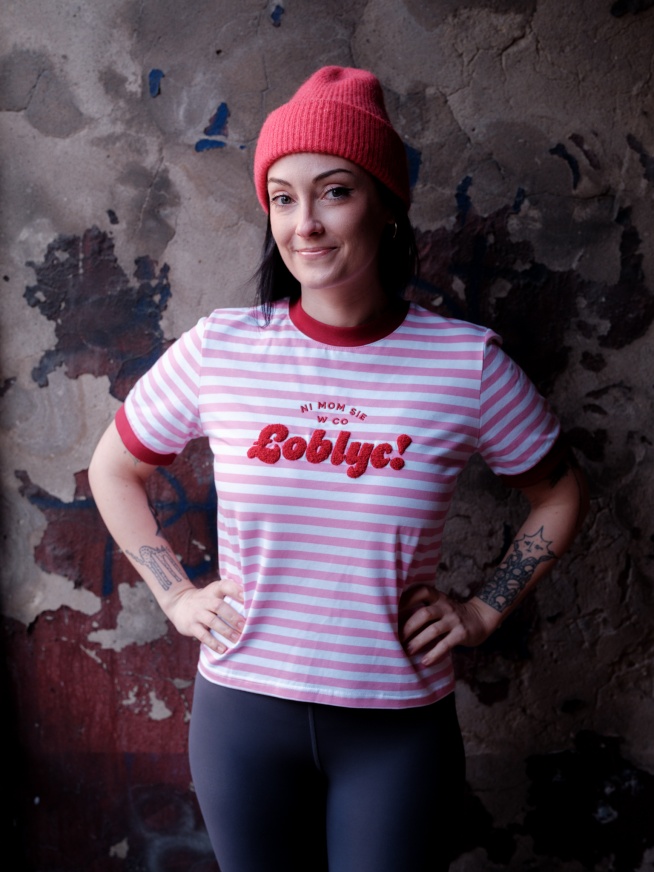 Koszulka Niy mom sie w co łoblyc haft chenile