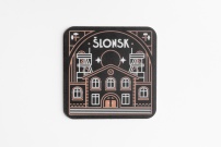 Podkładka korkowo pod kubek ŚLONSK ŁOBROZEK - kontury