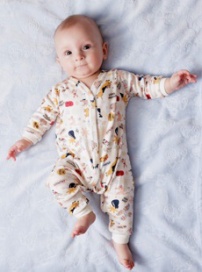 Pajacyk bajtlowy kocik i fafik pattern