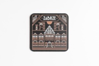 Podkładka korkowo pod kubek ZABRZE ŁOBROZEK - kontury