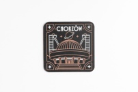 Podkładka korkowo pod kubek CHORZÓW ŁOBROZEK - kontury