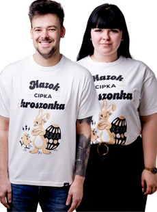 Koszulka uniseks hazok, cipki i kroszonka!