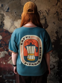 Koszulka Kafyj piyknie wonio