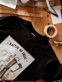 Koszulka Limitowano Grzegorz Chudy x Gryfnie KAFYJU MI TRZA- uniseks