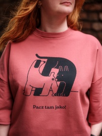 Bluza babko z krótkim rynkowkiym fafiki