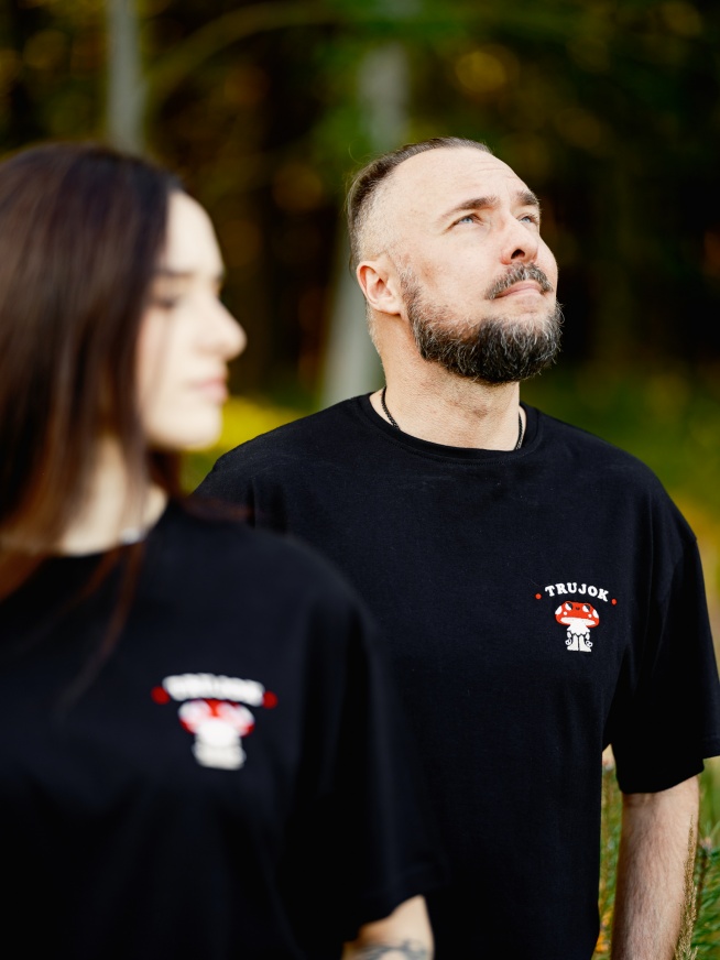 Koszulka z haftem TRUJOK- uniseks