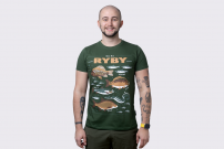 Koszulka Ida na ryby - rybcie pypcie zielone