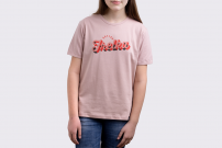 Koszulka Frelka bajtlowo różowo - retro