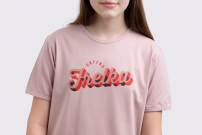Koszulka Frelka bajtlowo różowo - retro