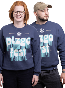 Bluza uniseks pizgo fest snieżynka