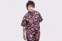 Koszulka uniseks grziby pattern