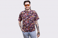 Koszulka uniseks grziby pattern