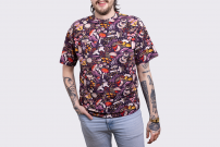 Koszulka uniseks grziby pattern